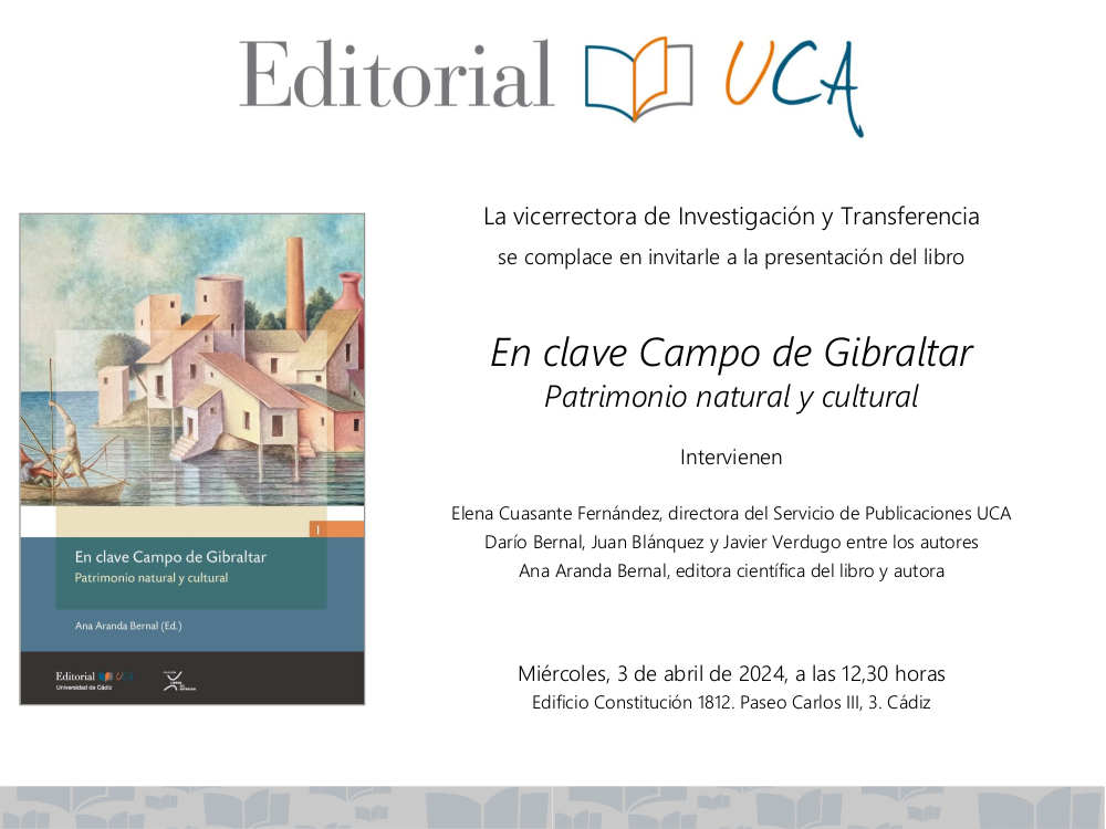 Presentación del libro “En Clave Campo de Gibraltar. Patrimonio natural y cultural”.